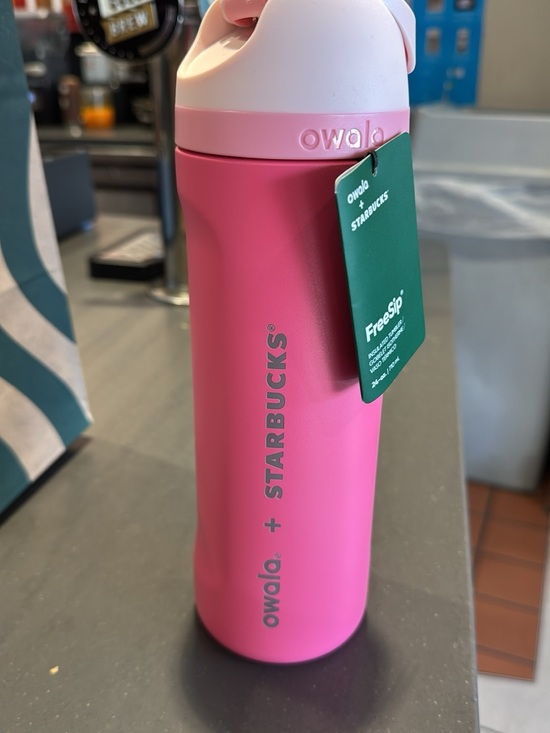 Starbucks Other - Starbucks Pink and Pale Pink Owalo FreeSip Insulated Bottle